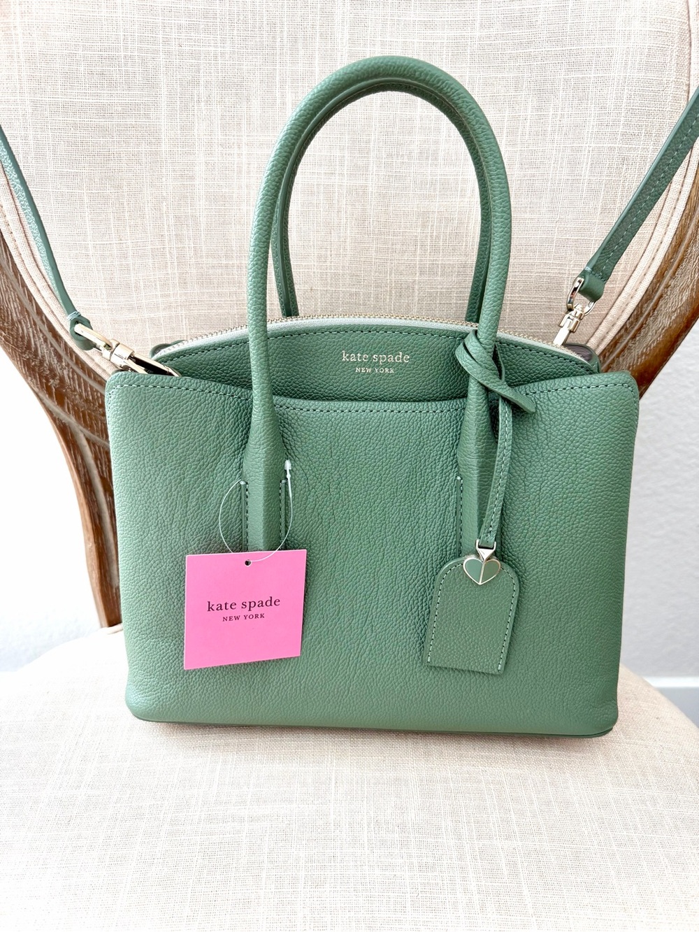 Kate Spade New York Medium Margaux Satchel with detachable shoulder strap